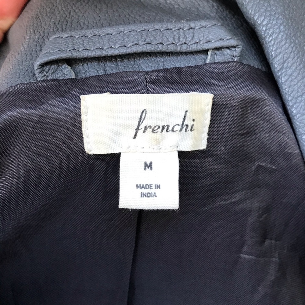 Grey Leather Jacket - image 3